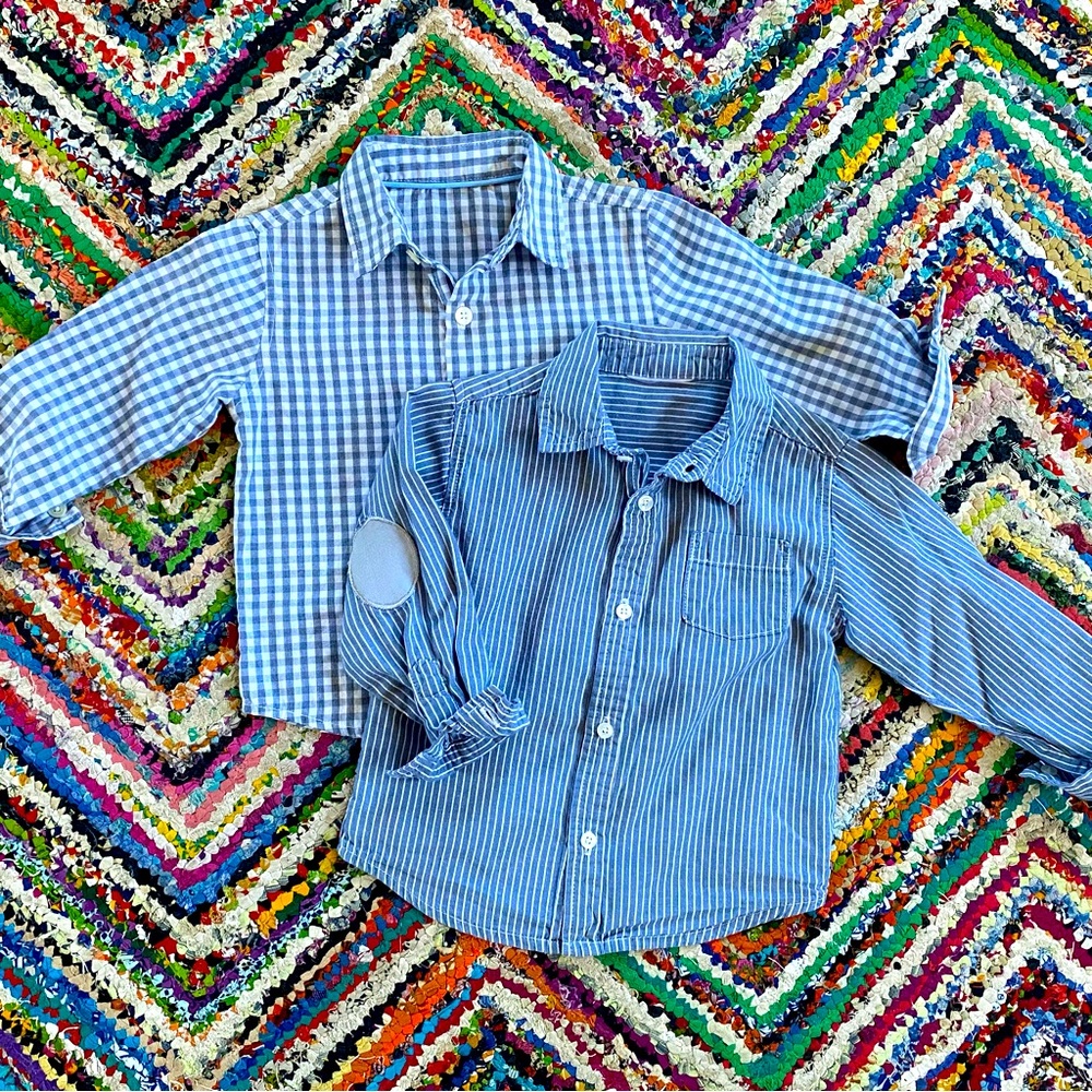 🐻 2/$25 • HP!! 🥳 Adorable Button Down Bundle